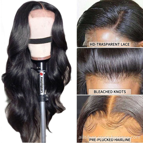 10A Wholesale Human Hair Wigs Lace Front Body Wave Full Virgin Brazilian Cuticle Aligned Lace Closure Human Hair Wig
